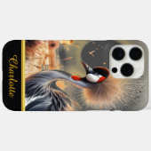 Sierlijke kraan staat prominent Case-Mate iPhone case (Achterkant (horizontaal))