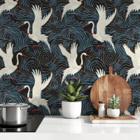 Sierlijke kranen in Midnight Waves