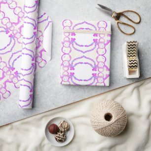 Sierlijke lieve sneeuwman cadeaupapier