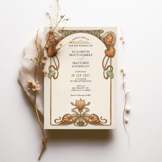  sierlijke Lijst bruiloft Kaart