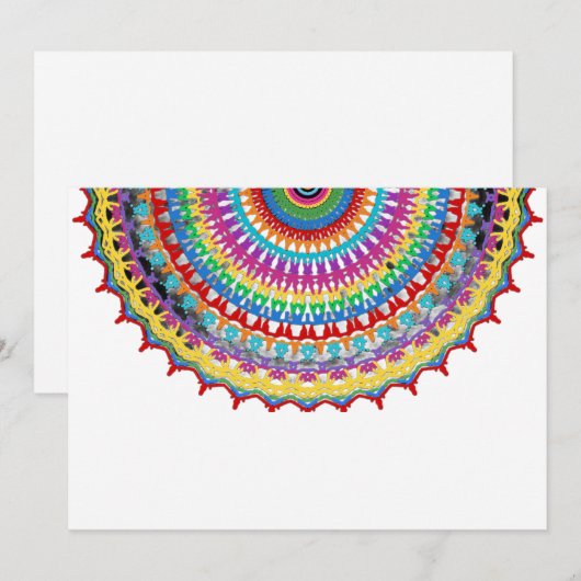 Sierlijke mandala envelop kaart (Voorkant / Achterkant)