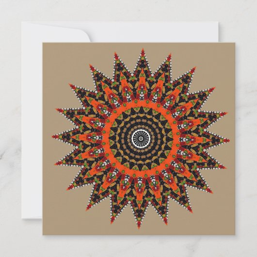 Sierlijke Mandala Kaart (Voorkant)