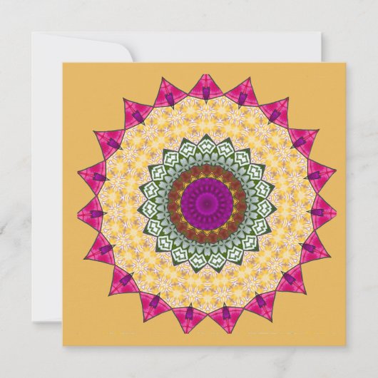Sierlijke Mandala Kaart (Voorkant)