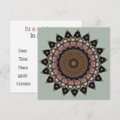 Sierlijke Mandala Kaart (Voorkant / Achterkant)