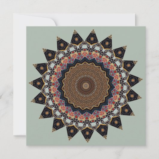 Sierlijke Mandala Kaart (Voorkant)