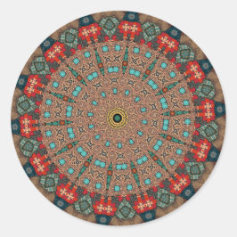 Sierlijke Mandala Ronde Sticker
