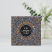 Sierlijke Mandala Surprise Feest Uitnodiging (Staand voorkant)