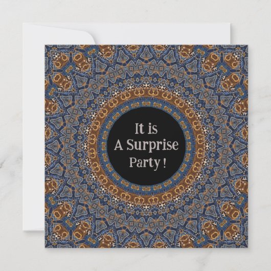 Sierlijke Mandala Surprise Feest Uitnodiging (Voorkant)