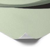 Sierlijke minimalistische vrouw silhouet – Modern Poster (Hoek)