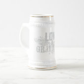 Sierlijke mok met lettering Love & Gratitude (Voorkant links)