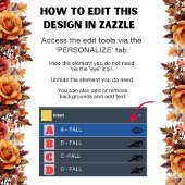 Sierlijke MONOGRAM ( ELKE LETTER ) Herfst Bloemen Kussen