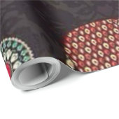 Sierlijke Olifantpatroon Inpakpapier (Rol Hoek)