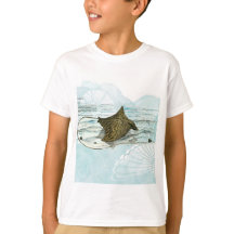 sierlijke onderwater handgeschilderde  adelaar Ray