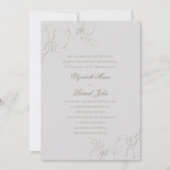 Sierlijke orchideeën ivoor formele traditionele br kaart (Voorkant)