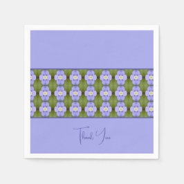 Sierlijke Paarse bloemen Servet