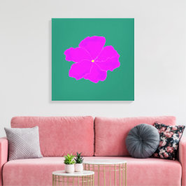 Sierlijke Paarse gestrekte canvasprint Canvas Afdruk
