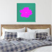 Sierlijke Paarse gestrekte canvasprint Canvas Afdruk (Insitu (Slaapkamer))
