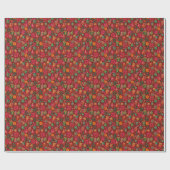 Sierlijke Paisley Kerst Inpakpapier (Vlak)