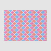 Sierlijke Patchwork Diamanten Patroon Tissuepapier (Voorkant)