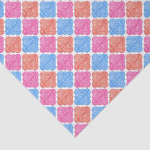 Sierlijke Patchwork Diamanten Patroon Tissuepapier (Detail)