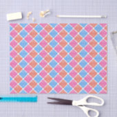 Sierlijke Patchwork Diamanten Patroon Tissuepapier (Craft)