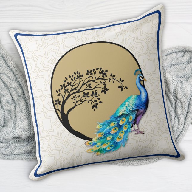 Sierlijke Peacock Decoratief Sierkussen (Creator heeft geüpload)