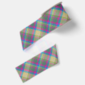 Sierlijke Plaid Grosgrain Lint (Achterkant)