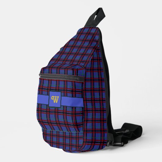 Sierlijke Plaid Sling Bag (Rechterhoek)