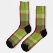 Sierlijke Plaid Sokken (Links)
