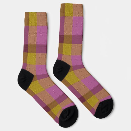 Sierlijke Plaid Sokken (Rechts)