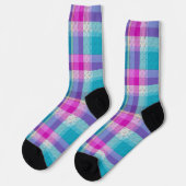Sierlijke Plaid Sokken (Links)
