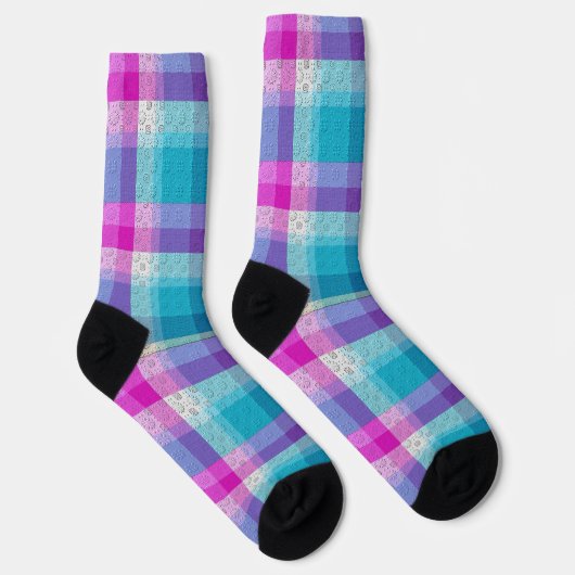 Sierlijke Plaid Sokken (Rechts)