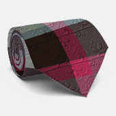 Sierlijke Plaid Stropdas (Opgerold)