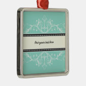 Sierlijke rand eierschaal blauw wit ornament (Rechts)