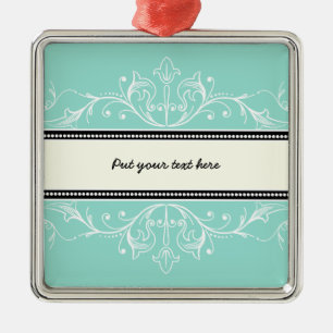 Sierlijke rand eierschaal blauw wit ornament