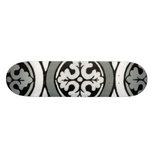 Sierlijke Renaissance Rozet Tegelontwerp Persoonlijk Skateboard