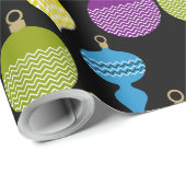 Sierlijke Retro Kerstmis Decoratieve Bal Cadeaupapier (Rol Hoek)