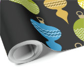 Sierlijke Retro Kerstmis Decoratieve Bal Cadeaupapier (Rol Hoek)