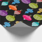 Sierlijke Retro Kerstmis Decoratieve Bal Cadeaupapier (Hoek)