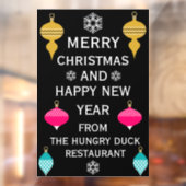 Sierlijke Retro Kerstmis Decoratieve Bal Raamsticker (Vel 2)