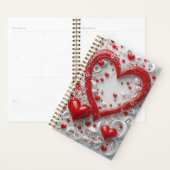 Sierlijke Rode Harten Sierlijst Planner (Display)