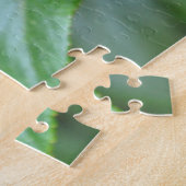 Sierlijke roze bloemen tuin bloempuzzel legpuzzel (Zijkant)