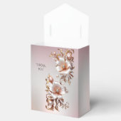 Sierlijke roze bloemendoos bedankdoosjes (Geopend)