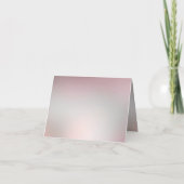 Sierlijke Roze Bloemige Bedankkaart (Achterkant)