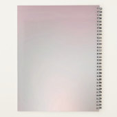Sierlijke Roze Bloemige Planner (Achterkant)