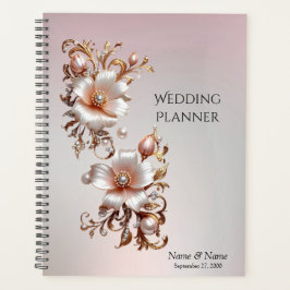 Sierlijke Roze Bloemige Planner