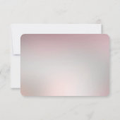 Sierlijke Roze Bloemstuk RSVP Kaart (Achterkant)