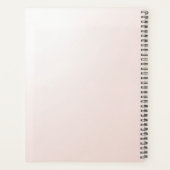 Sierlijke Roze en Witte Bloemen Planner (Achterkant)