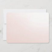 Sierlijke Roze en Witte Bloemen Save The Date (Achterkant)