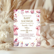 Sierlijke Roze Fantasievolle Baby Shower Bloemenge